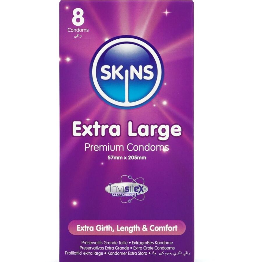 SKINS – CAMISINHAS PREMIUM EXTRA GRANDES – PACOTE COM 8 UNIDADES