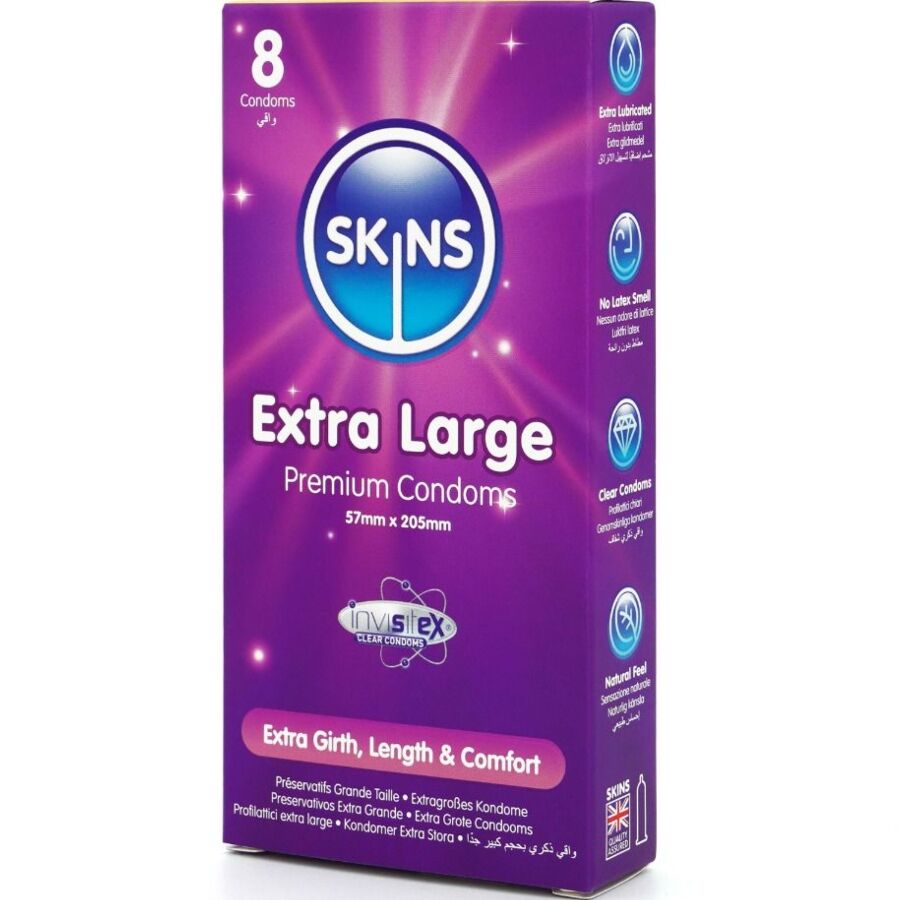 SKINS – CAMISINHAS PREMIUM EXTRA GRANDES – PACOTE COM 8 UNIDADES