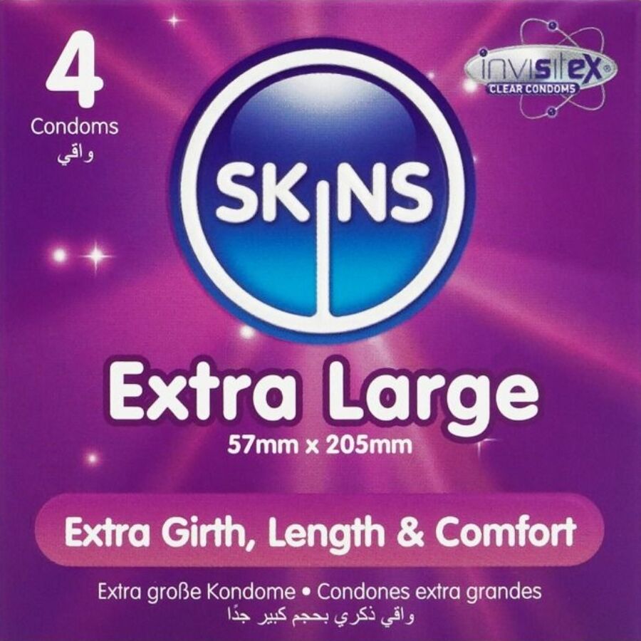 SKINS – CAMISINHAS PREMIUM EXTRA GRANDES – PACOTE COM 4 UNIDADES