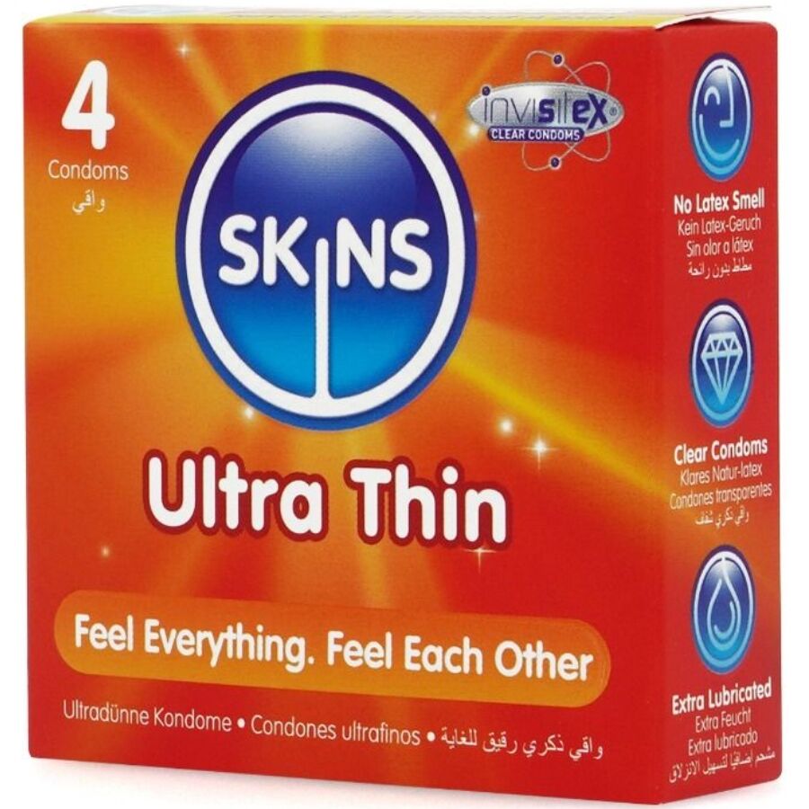 SKINS – CAMISINHAS PREMIUM ULTRA FINAS – PACOTE COM 4 UNIDADES