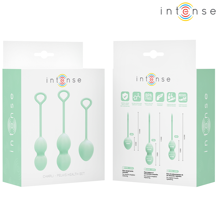 INTENSE - KIT DE BOLINHAS DE KEGEL CHARLI VERDE JADE CLARO - Image 7