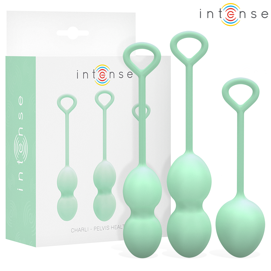 INTENSE – KIT DE BOLINHAS DE KEGEL CHARLI VERDE JADE CLARO
