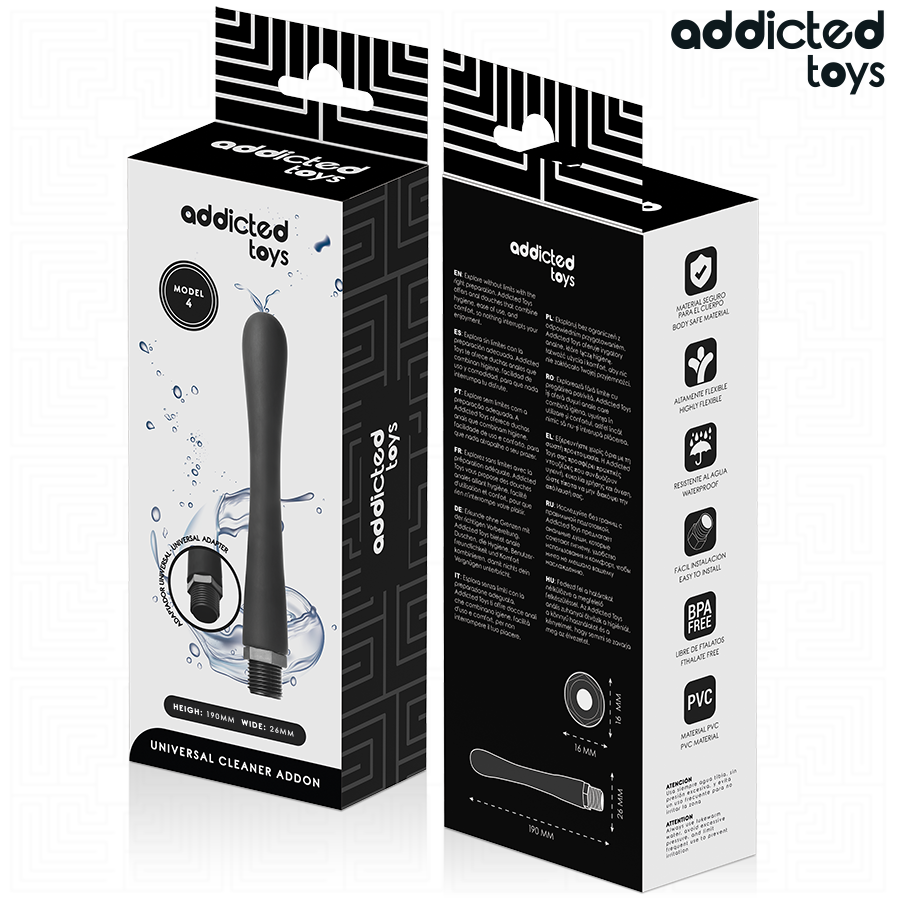 ADDICTED TOYS - LIMPADOR ANAL COM ADAPTADOR UNIVERSAL MODELO 4 - Image 7
