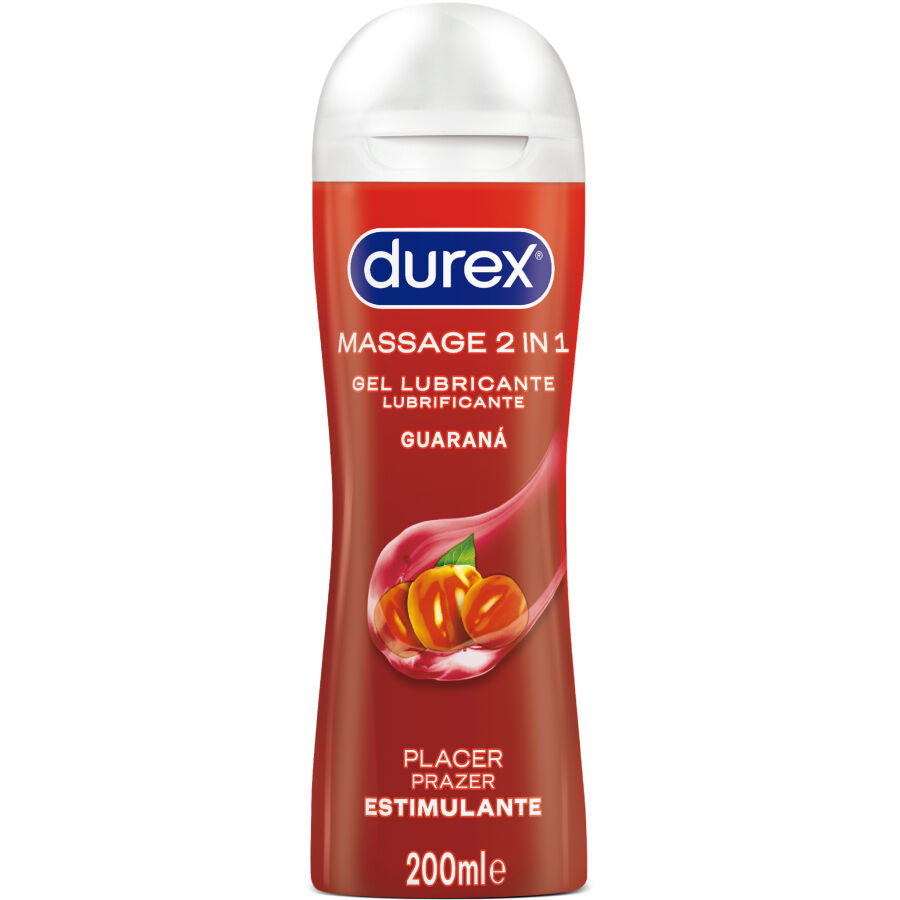 DUREX – GEL LUBRIFICANTE PARA MASSAGEM ESTIMULANTE COM GUARANA 200 ML