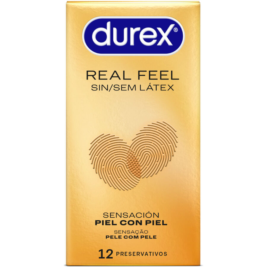 DUREX – CAMISINHAS COM SENSAÇÃO REAL SEM LÁTEX – 12 UNIDADES