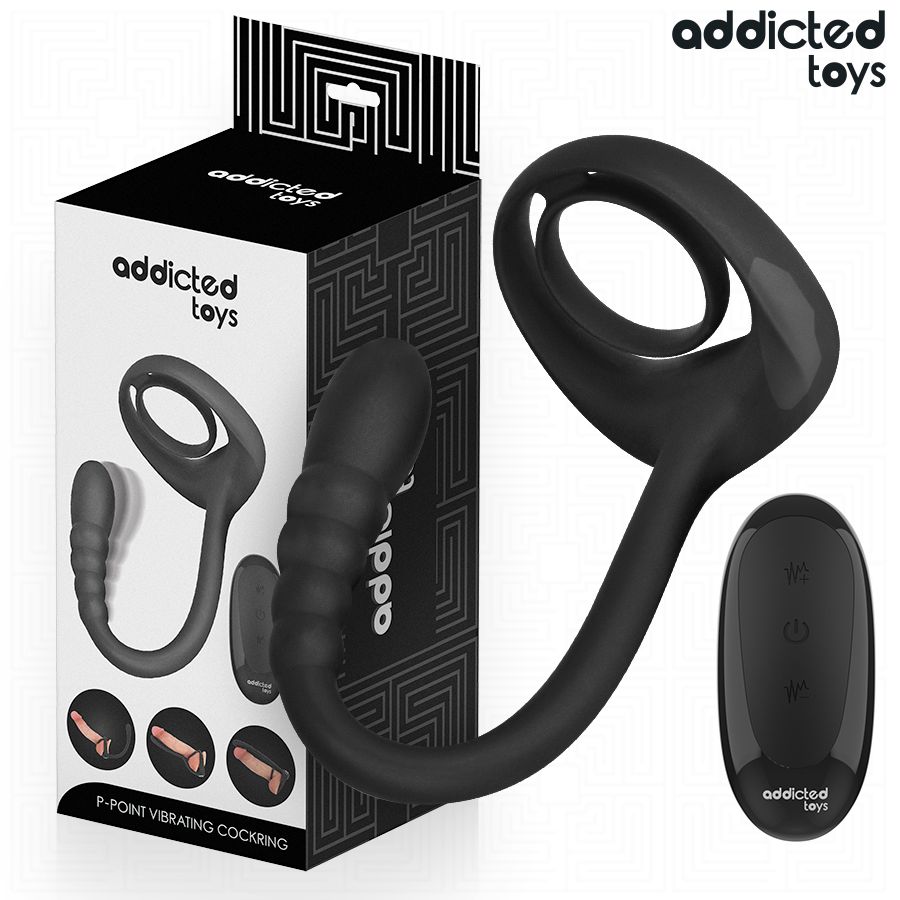 ADDICTED TOYS – ANEL PENIANO VIBRATÓRIO PARA PONTO P COM CONTROLE REMOTO