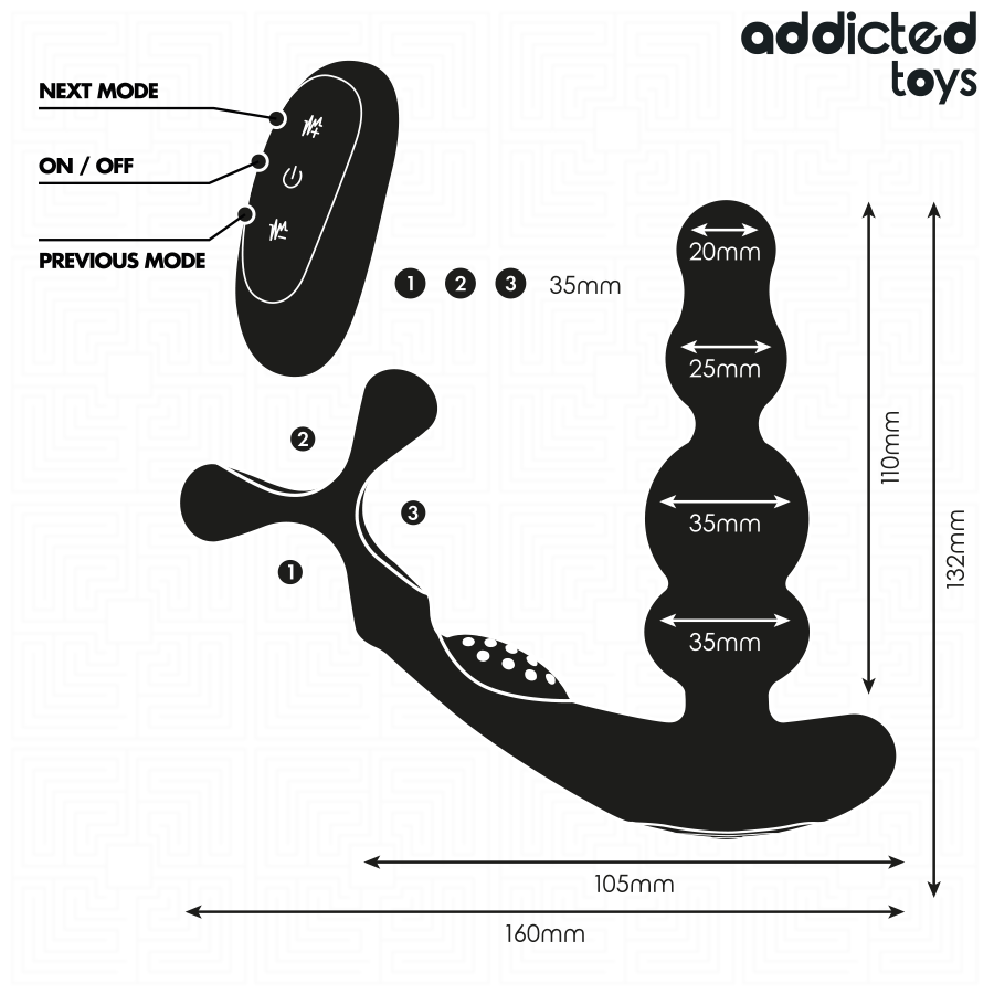 ADDICTED TOYS - MASSAGEADOR DE PRÓSTATA ROTATIVO COM CONTROLE REMOTO - Image 7
