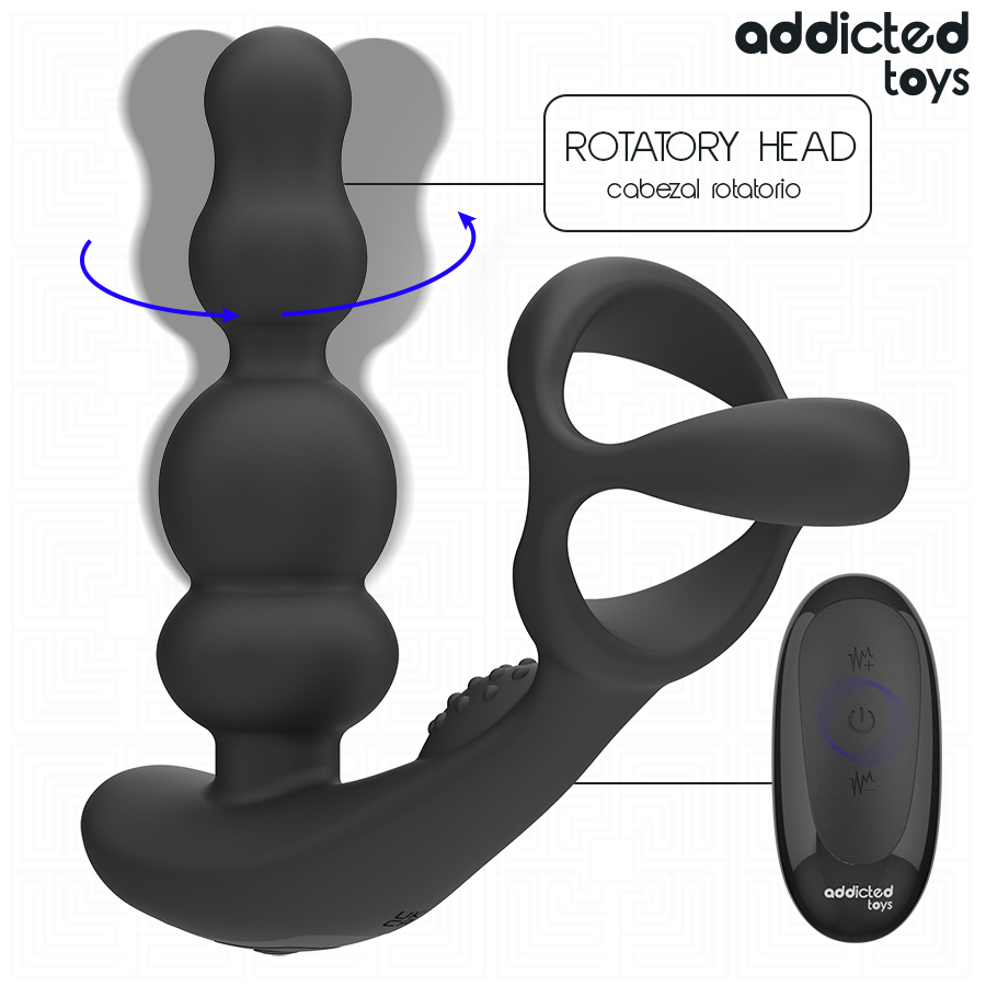 ADDICTED TOYS - MASSAGEADOR DE PRÓSTATA ROTATIVO COM CONTROLE REMOTO - Image 3