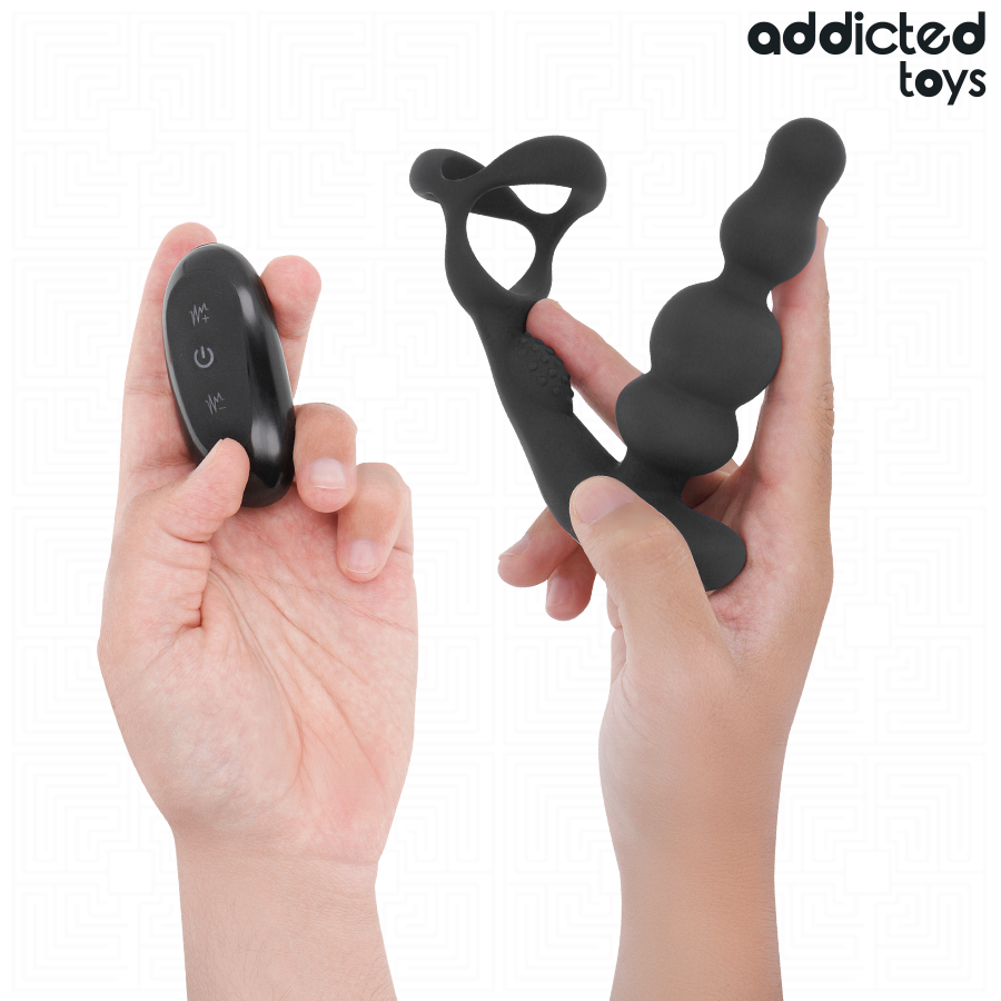 ADDICTED TOYS – MASSAGEADOR DE PRÓSTATA ROTATIVO COM CONTROLE REMOTO