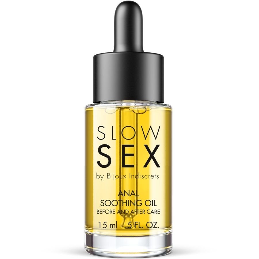 BIJOUX INDISCRETS – ÓLEO ANAL CALMANTE PARA SEXO LENTO 15 ML
