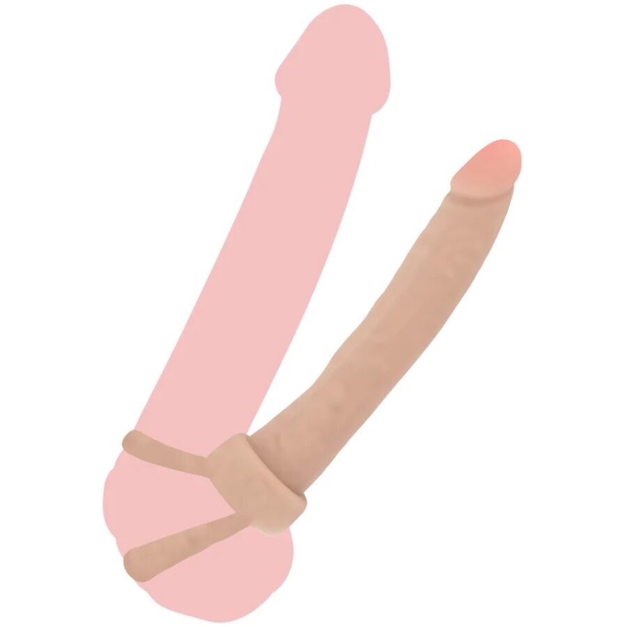 SEJA REAL – DUPLA CONFUSÃO – PENETRADOR ANAL DE SILICONE 16 CM