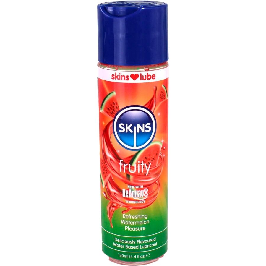 SKINS – LUBRIFICANTE À BASE DE ÁGUA COM SABOR DE MELANCIA 130 ML