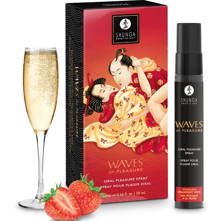 SHUNGA – SPRAY ORAL SEDUTOR DE MORANGO WAVES 20 ML