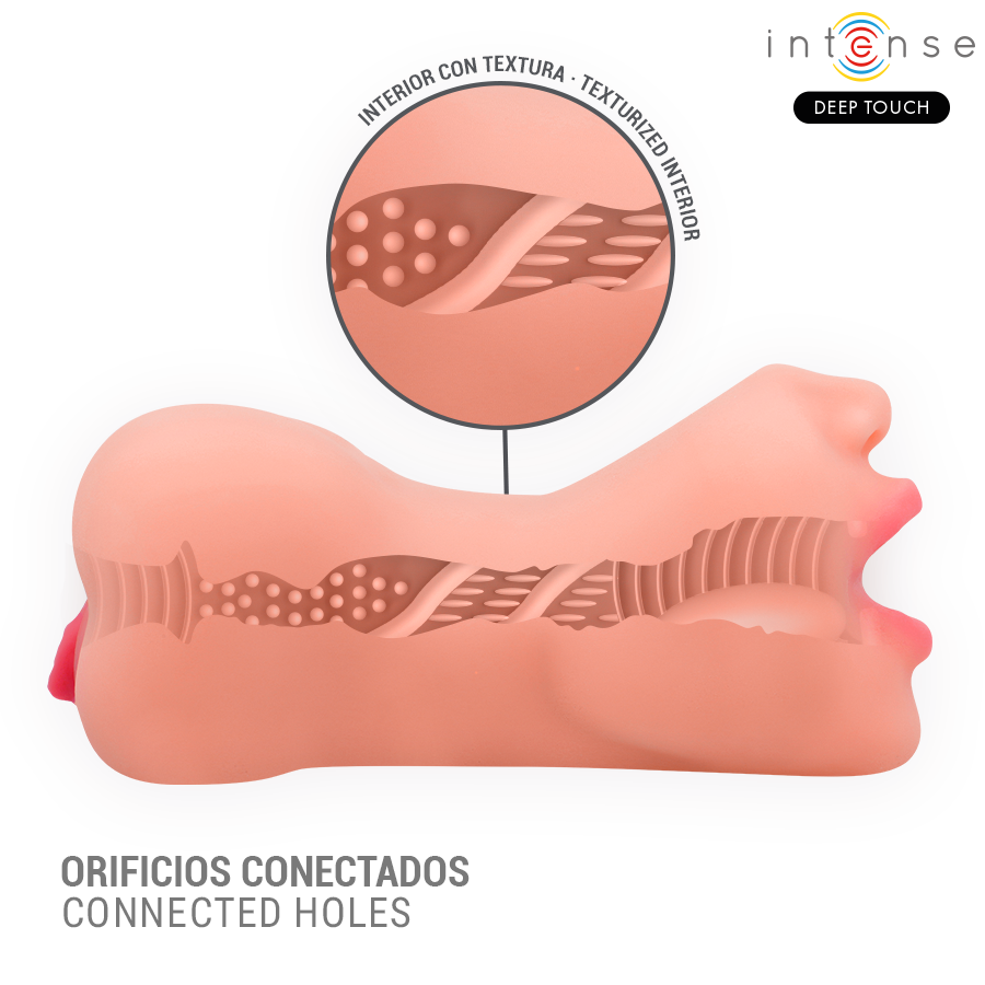 TOQUE PROFUNDO INTENSO - MASTURBADOR RILEY COM DUPLA BOCA E VAGINA - Image 4