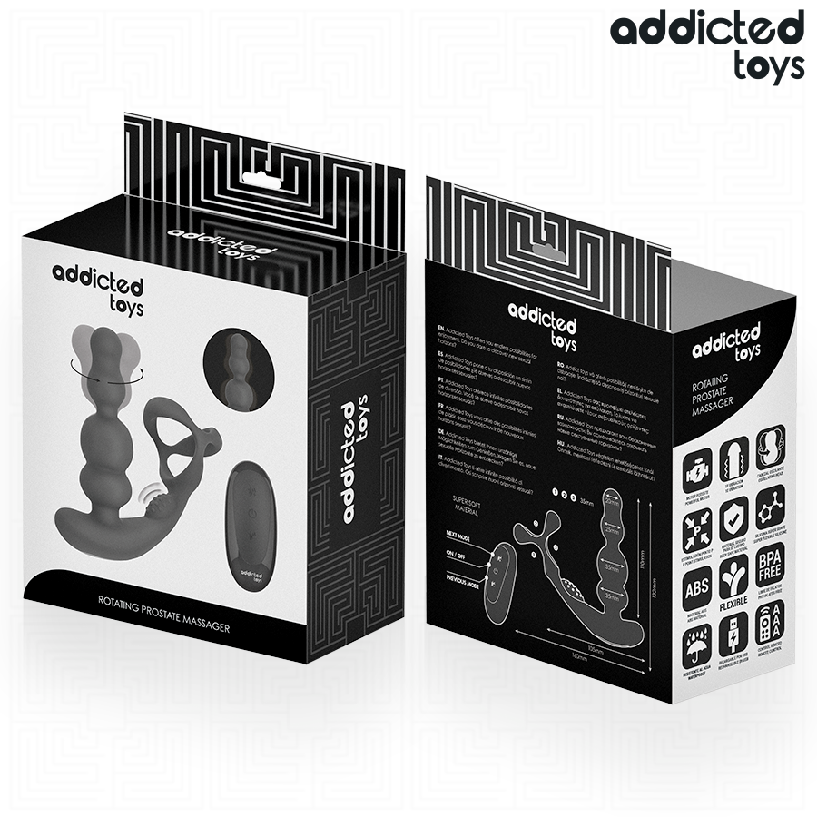 ADDICTED TOYS - MASSAGEADOR DE PRÓSTATA ROTATIVO COM CONTROLE REMOTO - Image 8