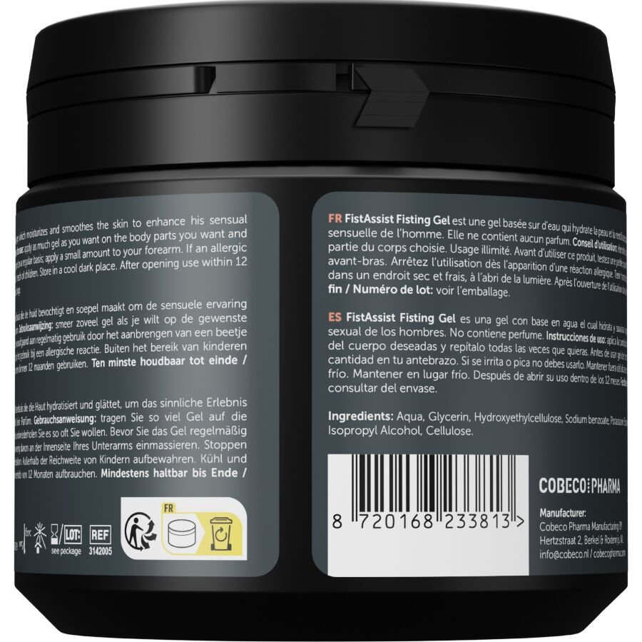 COBECO – FIST ASSIST FISTING GEL EXTRA GROSSO À BASE DE ÁGUA 500 ML