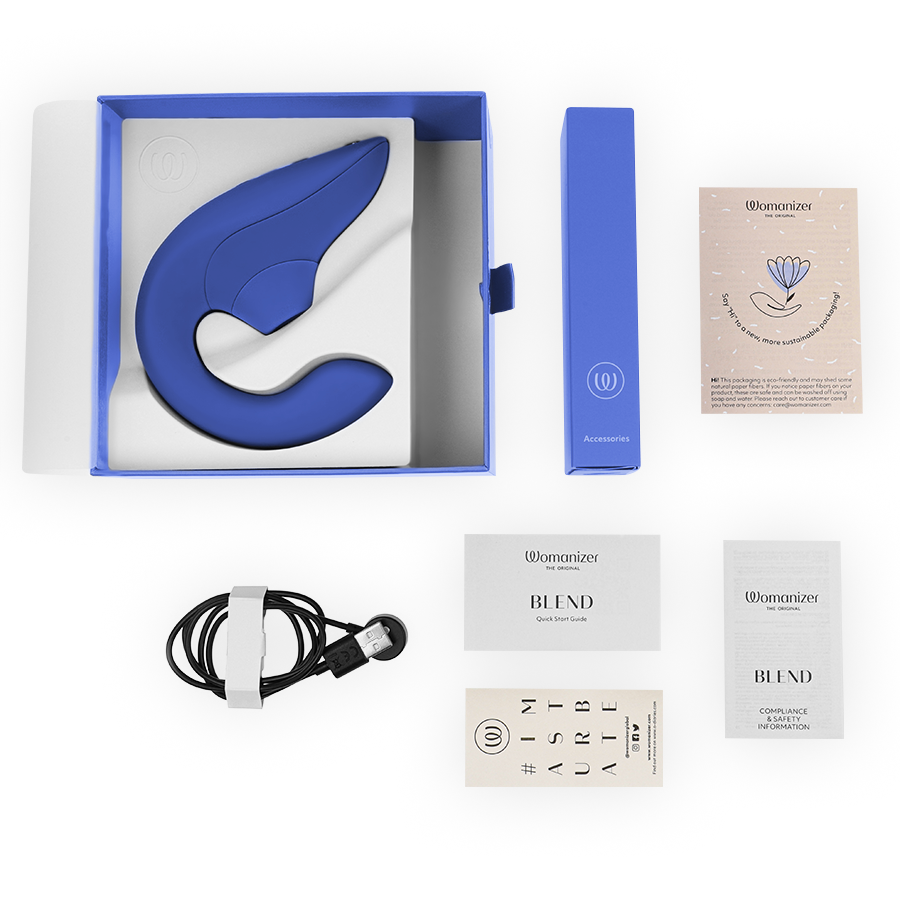 WOMANIZER - VIBRADOR ESTIMULADOR BLEND RABBIT AZUL VIBRANTE - Image 6