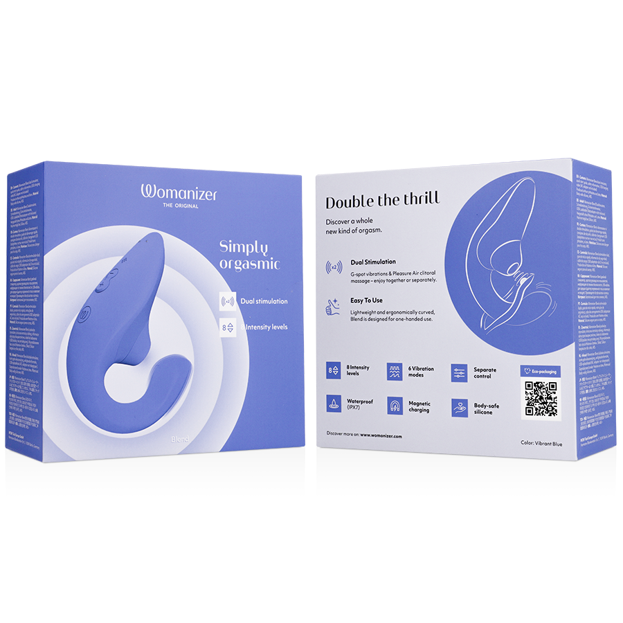 WOMANIZER - VIBRADOR ESTIMULADOR BLEND RABBIT AZUL VIBRANTE - Image 7