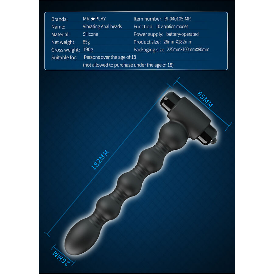 MR PLAY - MASSAGEADOR DE PLUG ANAL VIBRATÓRIO - Image 5