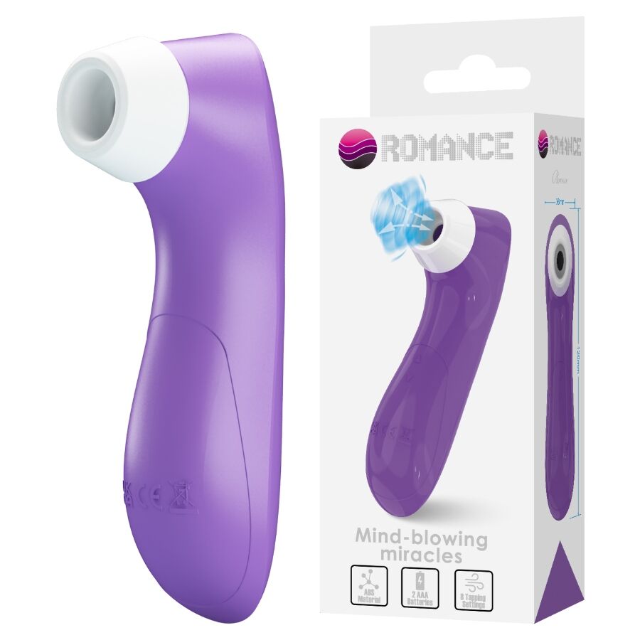 ROMANCE – APARELHO DE SUCÇÃO CLITORIAL COM TECNOLOGIA DE PULSAÇÃO ROXO