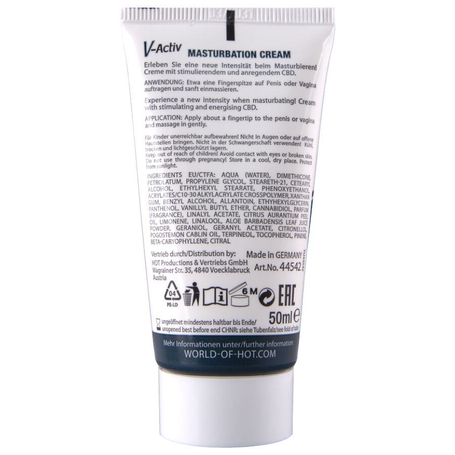 HOT - CREME PARA MASTURBAÇÃO COM CBD - UNISSEX 100ML - Image 3