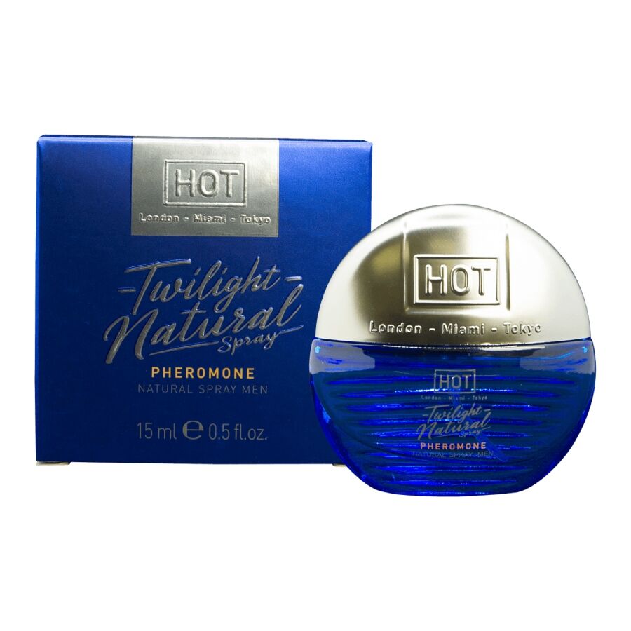 HOT – FEROMÔNIO CREPÚSCULO NATURAL PARA HOMENS 15 ML