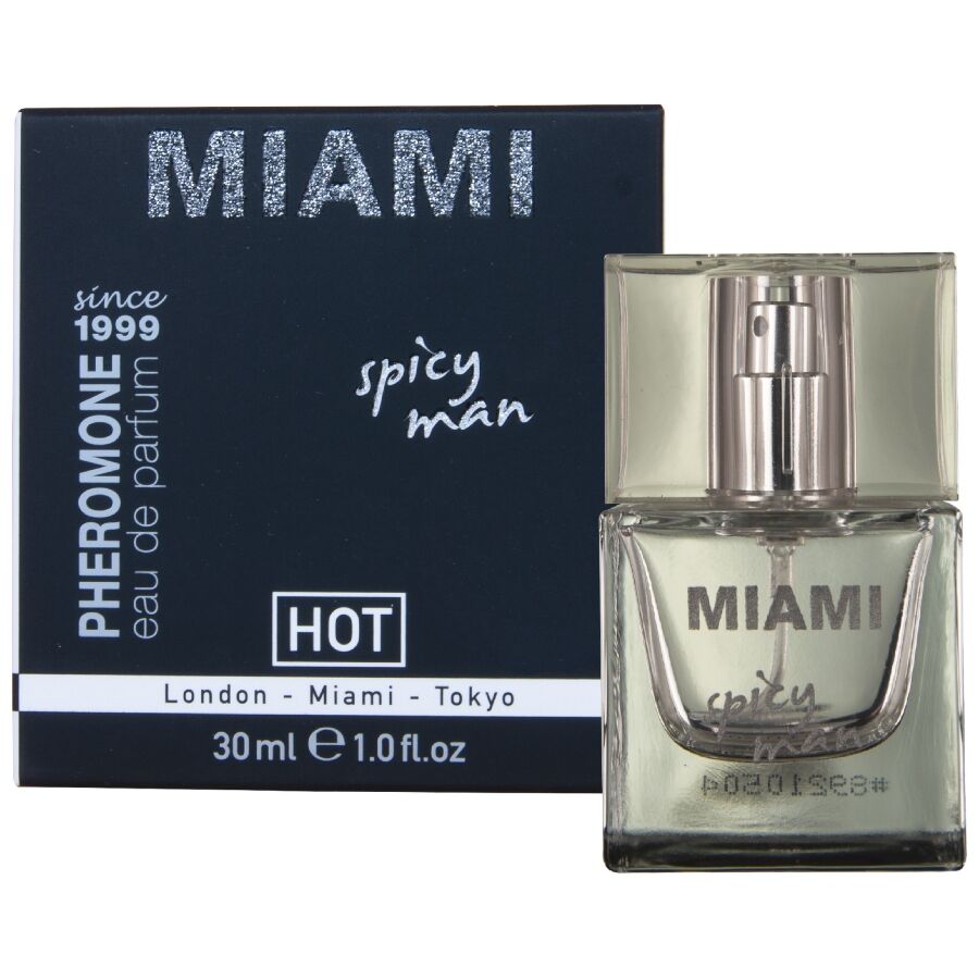 HOT – PERFUME DE FEROMÔNIOS MIAMI SPICY MAN 30 ML