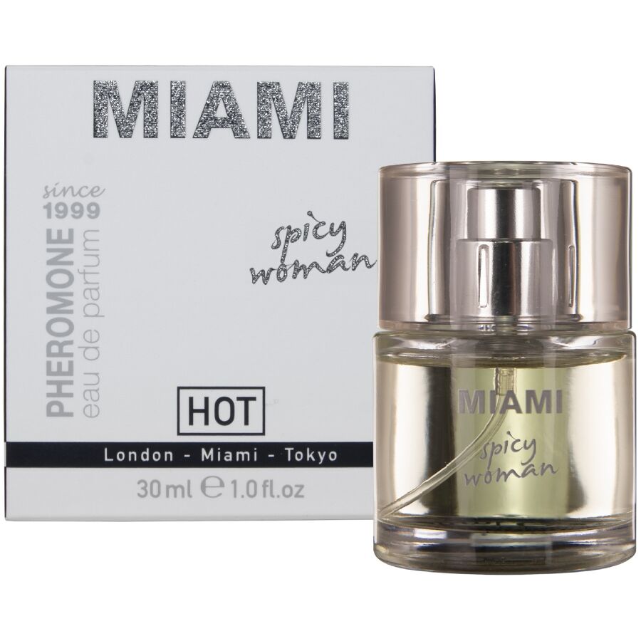 HOT – PERFUME DE FEROMÔNIOS MIAMI SPICY WOMAN 30 ML