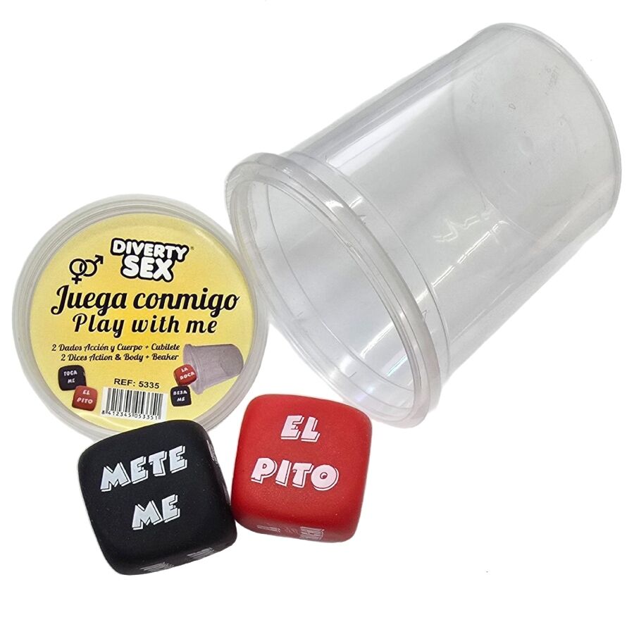 DIABLO PICANTE – JOGO DE DADOS VERBO + PARTE DO CORPO COM COPO