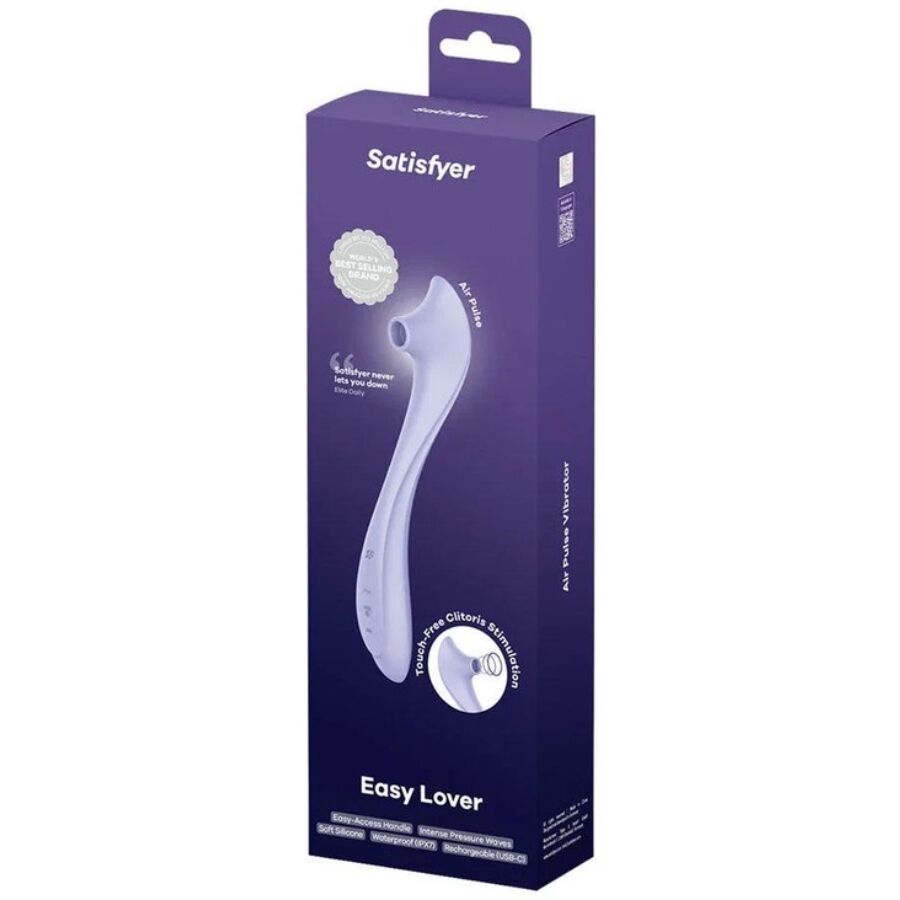 SATISFYER - VIBRADOR E ESTIMULADOR DE PULSO DE AR EASY LOVER - Image 5