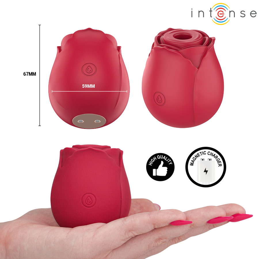 INTENSO - CAMELLIA CLITORAL SUCTION ROSE BY WAVES BORDEAUX - Image 3