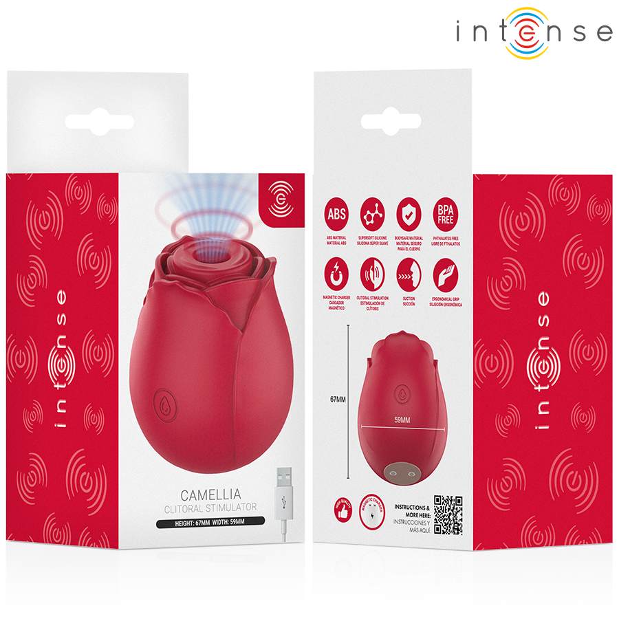 INTENSO - CAMELLIA CLITORAL SUCTION ROSE BY WAVES BORDEAUX - Image 6