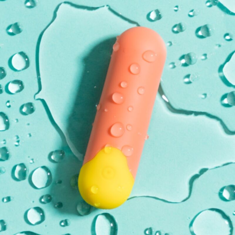 ROMP – RIOT MULTIFUNCIONAL VIBRATÓRIO BULLET LARANJA + AMARELO