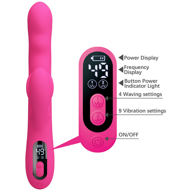 PRETTY LOVE - VIBRADOR COELHO MULTIFUNCIONAL DE INVERNO COM DISPLAY DE LED ROSA - Image 8