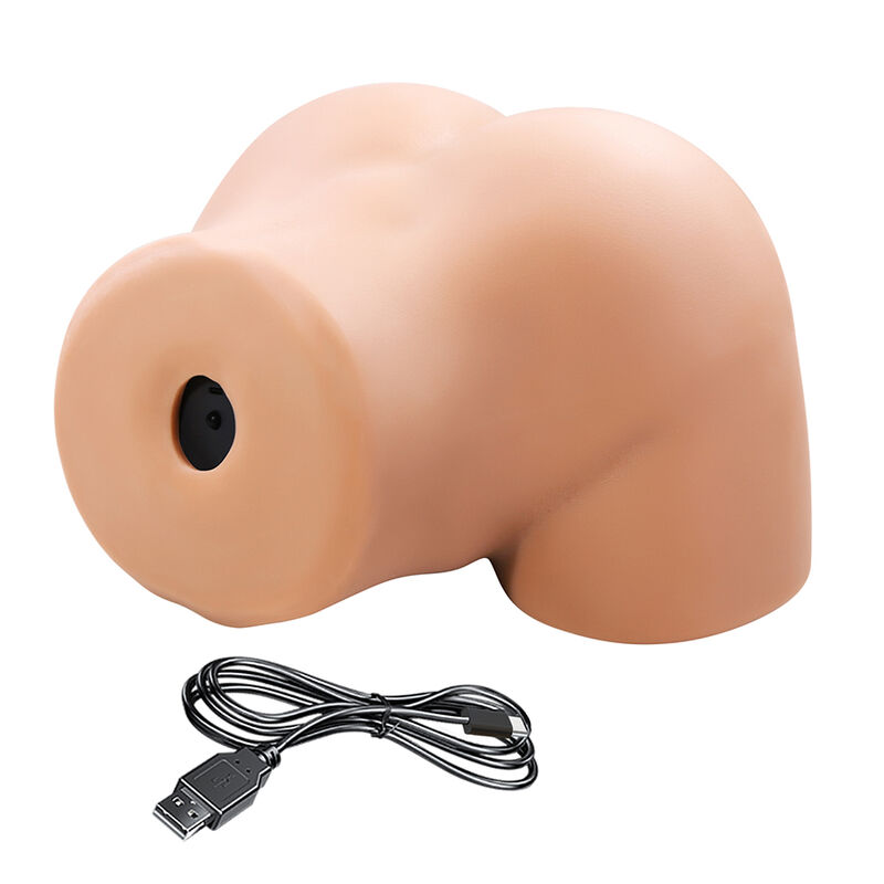 TOURO LOUCO - OLIVIA MASTURBADOR VIBRATÓRIO DUPLO VAGINAL E ANAL CARNE - Image 6