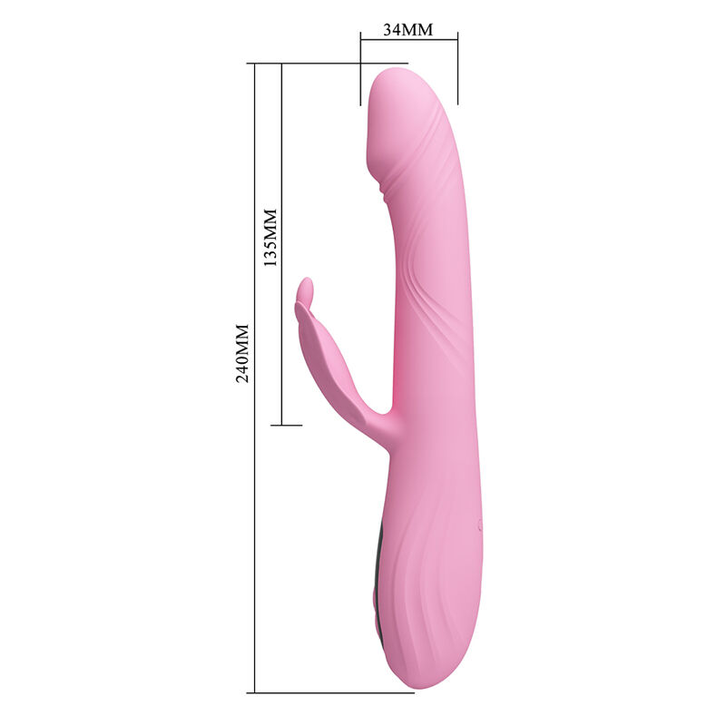 PRETTY LOVE - VIBRADOR BELLA RABBIT COM ESTIMULAÇÃO DE BORBOLETA E LED ROSA - Image 9