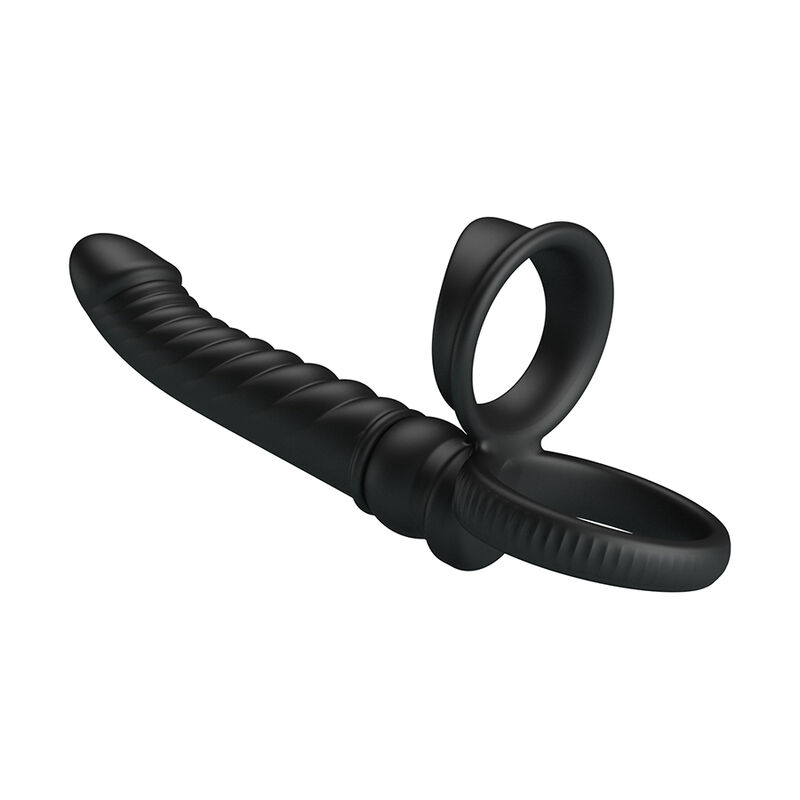 PRETTY LOVE - VIBRADOR ANAL MERRITT COM ANEL E VIBRAÇÃO PRETO - Image 7