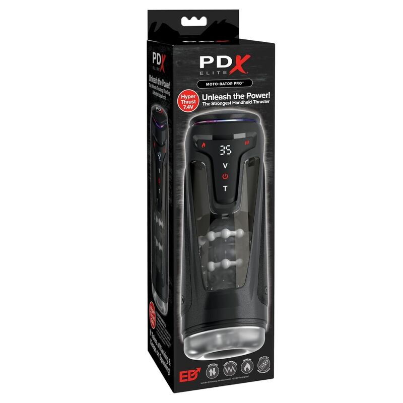 PDX ELITE – MOTO-BATOR PRO MASTURBADOR AUTOMÁTICO COM VIBRAÇÃO E AQUECIMENTO 26,5 CM