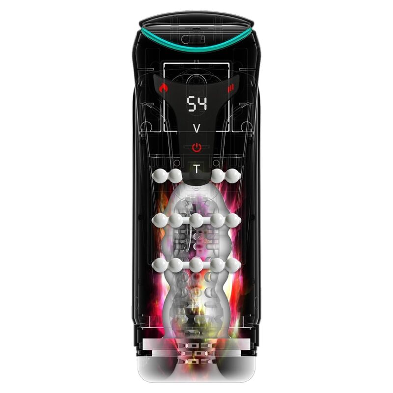 PDX ELITE – MOTO-BATOR PRO MASTURBADOR AUTOMÁTICO COM VIBRAÇÃO E AQUECIMENTO 26,5 CM