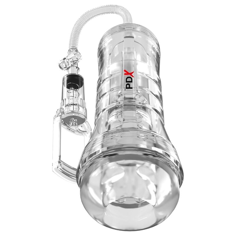 PDX ELITE – VIEWTUBE VAC XXL TRANSPARENTE STROKER COM BOMBA DE SUCÇÃO 27,3 CM