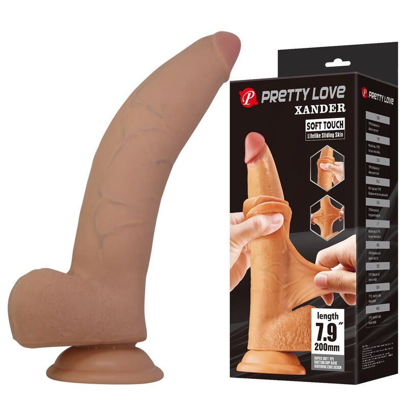 PRETTY LOVE – XANDER DILDO REALISTA 20 CM Ø 5 CM NATURAL