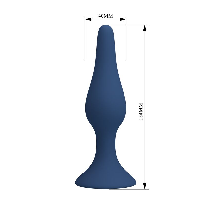 MR PLAY - PLUG ANAL DE SILICONE CÔNICO AZUL XL - Image 8