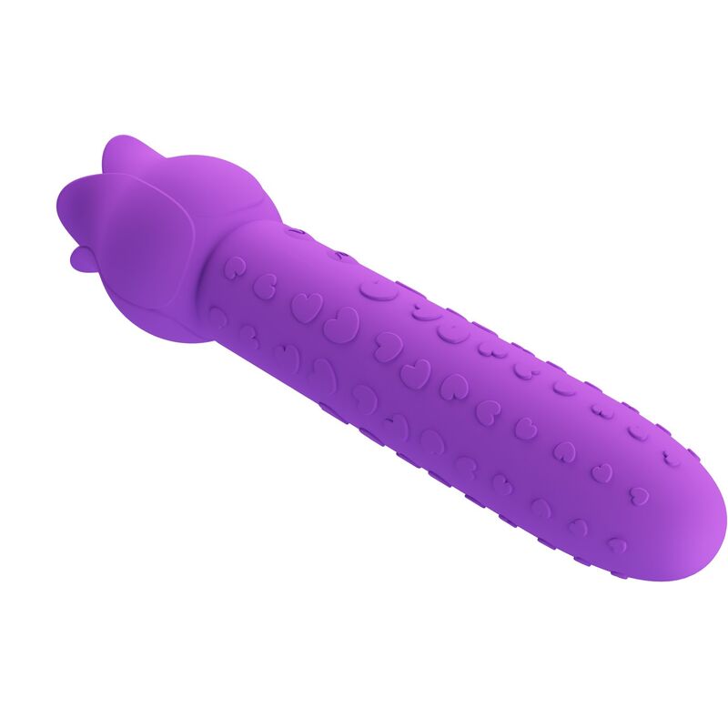 PRETTY LOVE - Vibrador estimulador oral e clitoriano recarregável DANNELL, roxo - Image 11