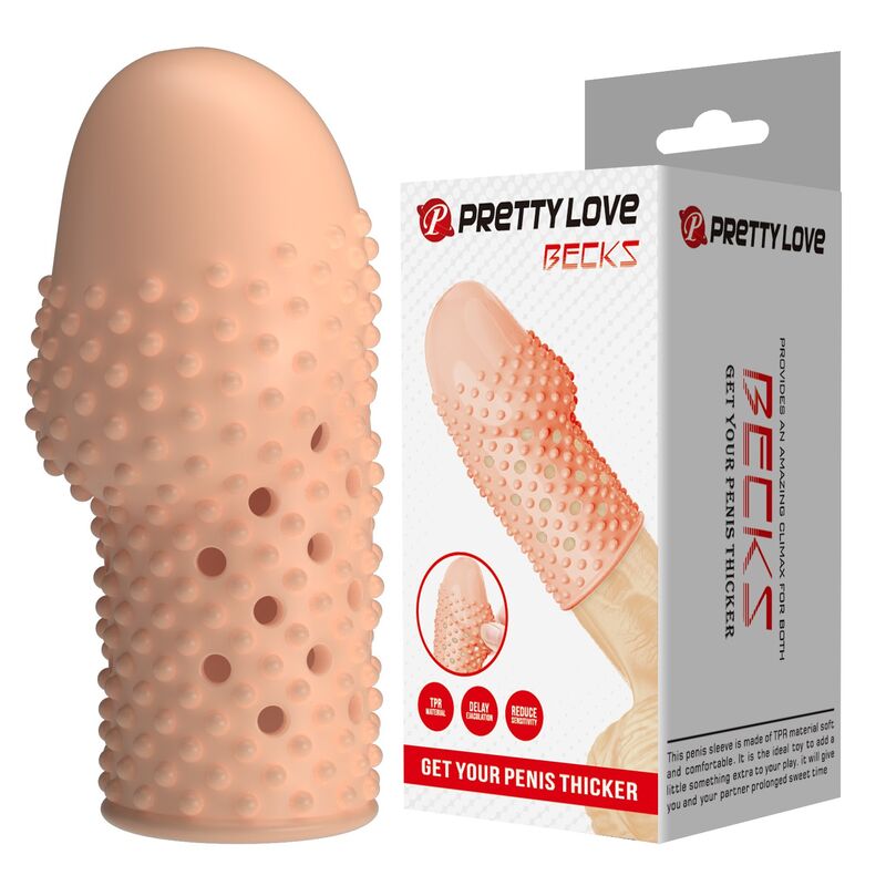 PRETTY LOVE – CAPA PENIANA PARA NERD DEIXE SEU PÊNIS MAIS GROSSO COR NATURAL