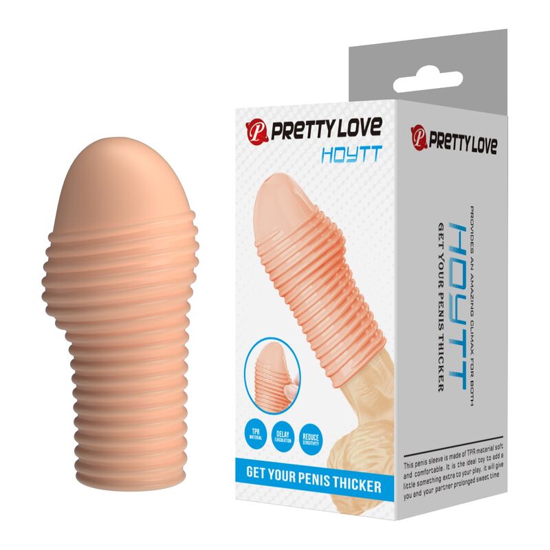 PRETTY LOVE – CAPA PARA PÊNIS HOTTT PARA AUMENTAR O AUMENTO DO VALOR DO SEU PÊNIS – COR NATURAL