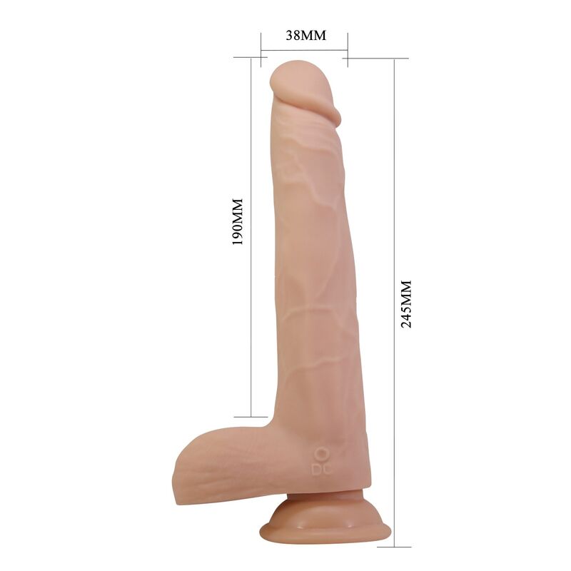 PRETTY LOVE - NOLAN DILDO VIBRATÓRIO COM CONTROLE REMOTO, 24,5 CM Ø 5 CM NATURAL - Image 6