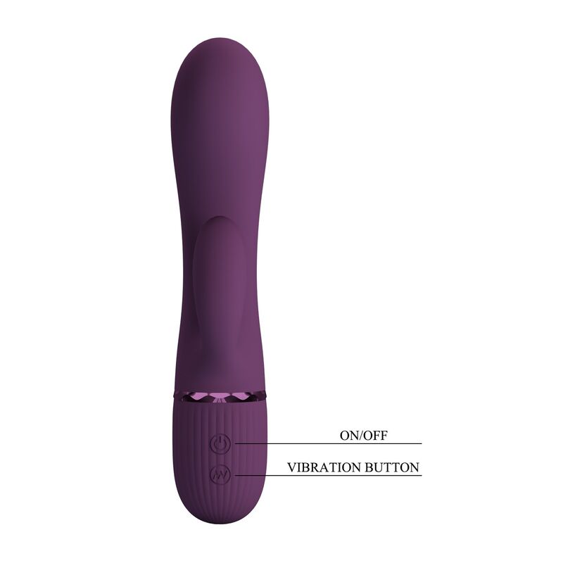 PRETTY LOVE - MARGIE VIBRADOR COELHO RECARREGÁVEL COM 10 FUNÇÕES ROXO - Image 4
