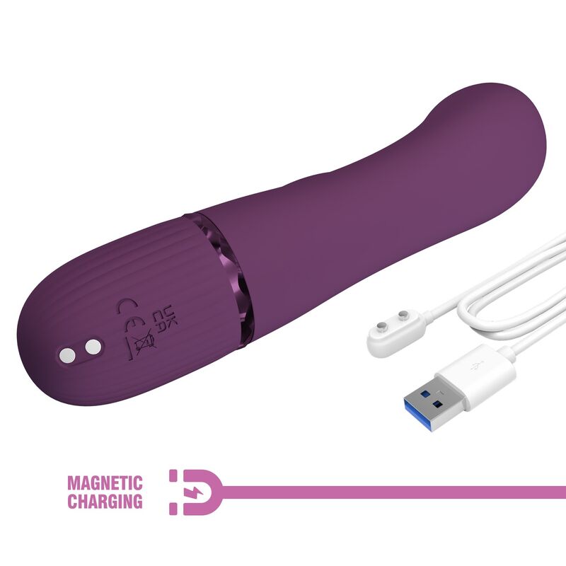PRETTY LOVE - MARGIE VIBRADOR COELHO RECARREGÁVEL COM 10 FUNÇÕES ROXO - Image 9