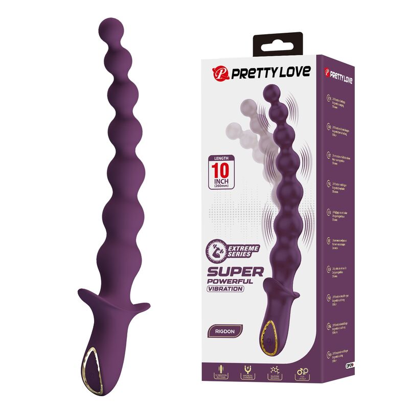 PRETTY LOVE – MADISON VIBRADOR ANAL RECARREGÁVEL COM 10 FUNÇÕES