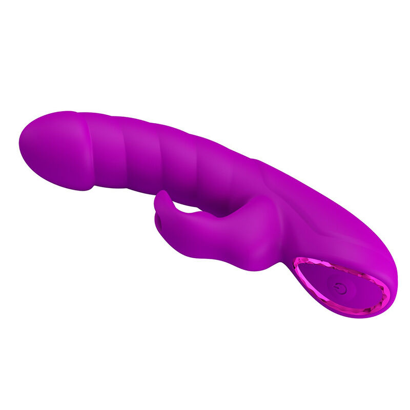 PRETTY LOVE - MONICA VIBRADOR RECARREGÁVEL COM DUPLA ESTIMULAÇÃO PARA PONTO G E CLITÓRIS ROXO - Image 7